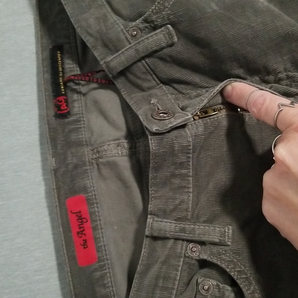 AG The Angel Boot Cut Corduroy Pants Olive - Picture 10 of 16